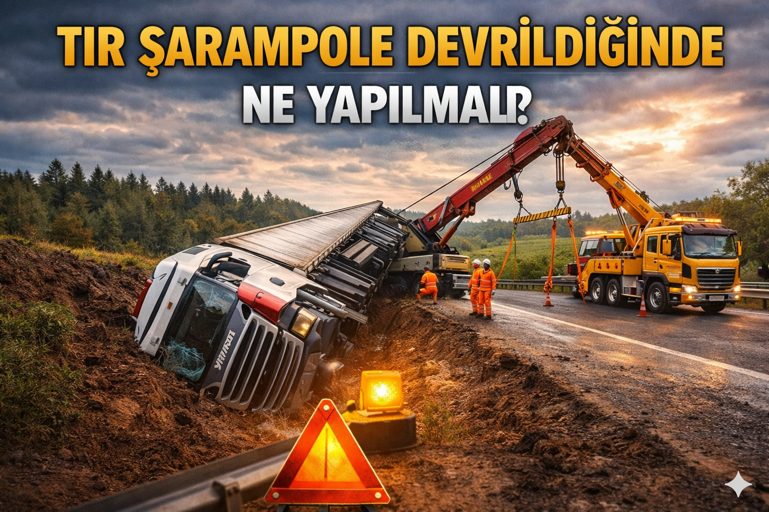 Tır Şarampole Devrildiğinde Ne Yapılmalı